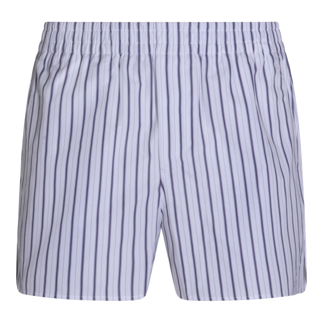 Ami Paris Relaxed Fit Vertical Striped Shorts