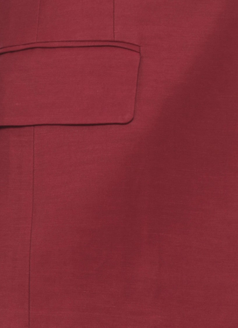 Parosh Bordeaux Raisa26 Peak Lapel Blazer