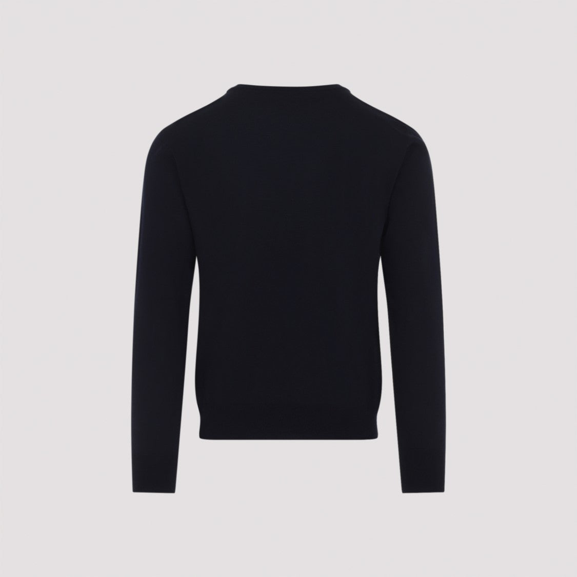Valentino Finely Knit Virgin Wool Sweater With Classic Crew Neckline