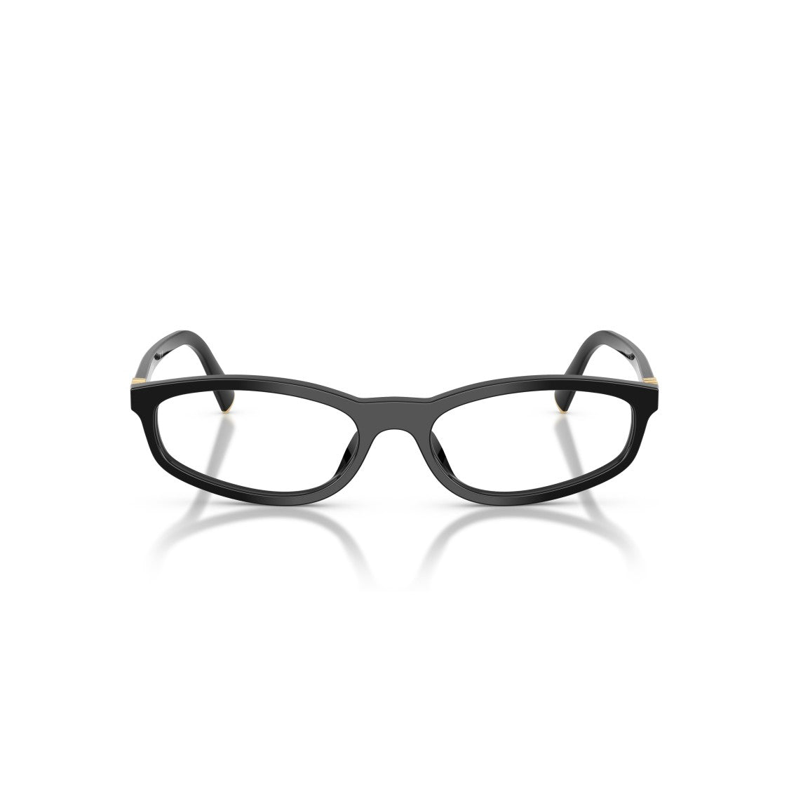 Miu Miu 0Mu 01Zv Rectangular Black Acetate Eyeglasses