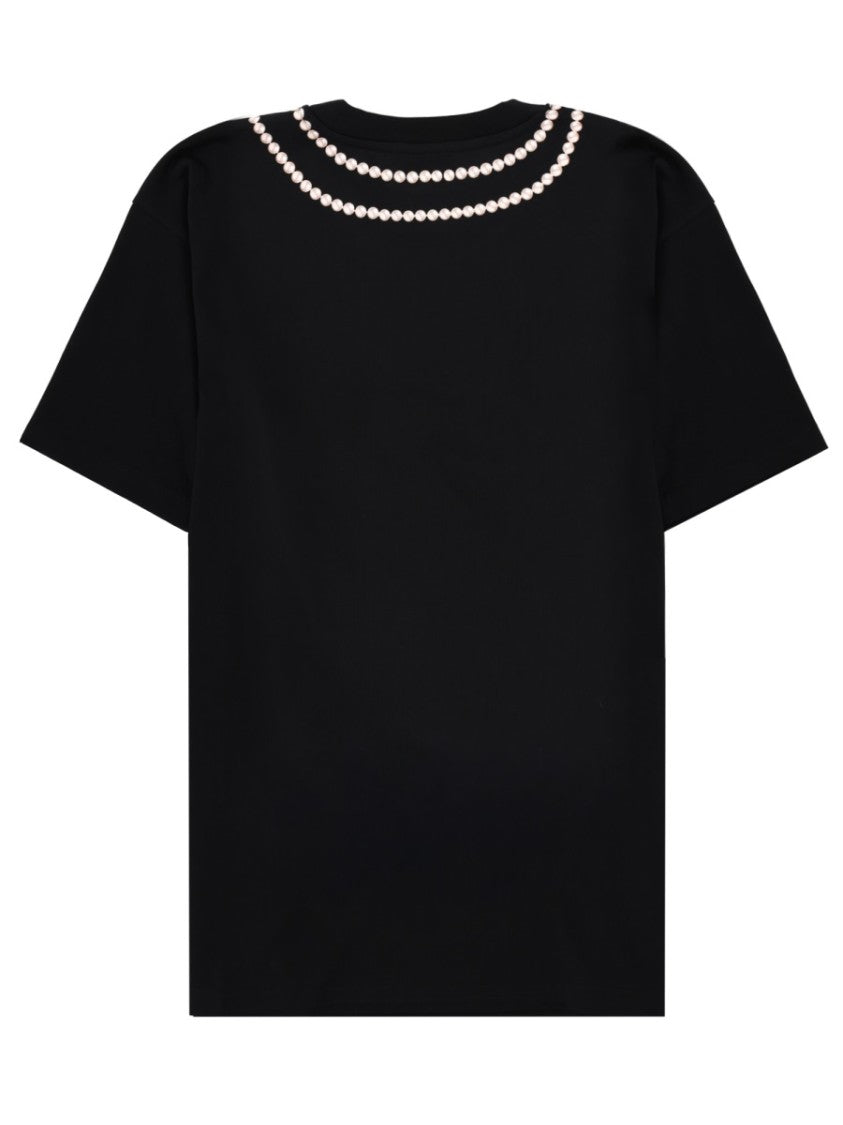 Moschino White Milano Printed Crewneck T-Shirt