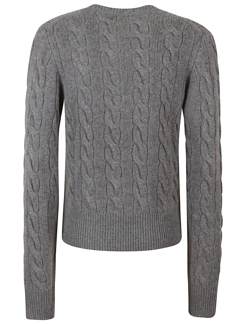 Polo Ralph Lauren Cable Knit Cardigan With Round Neckline