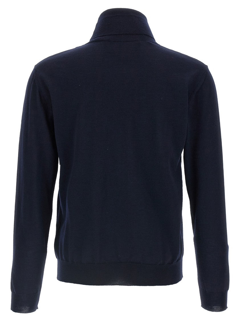 Valentino Garavani Turtleneck Sweater With Vg Logo Embroidery