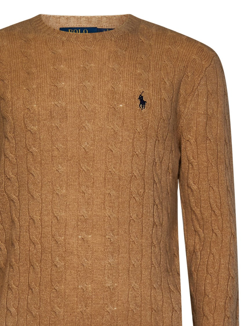 Polo Ralph Lauren Brown Cable-Knit Sweater