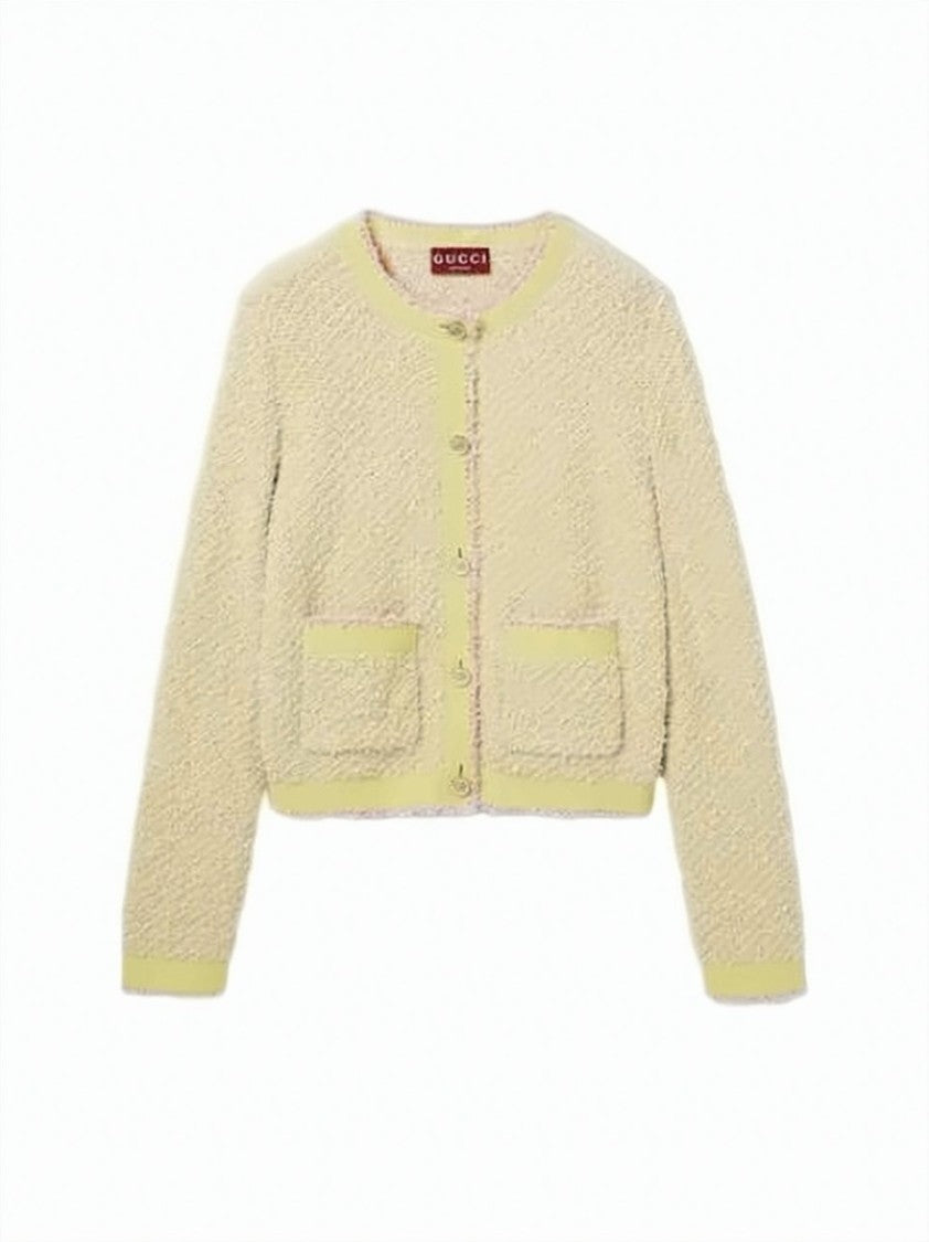 Gucci Textured Cropped Cardigan