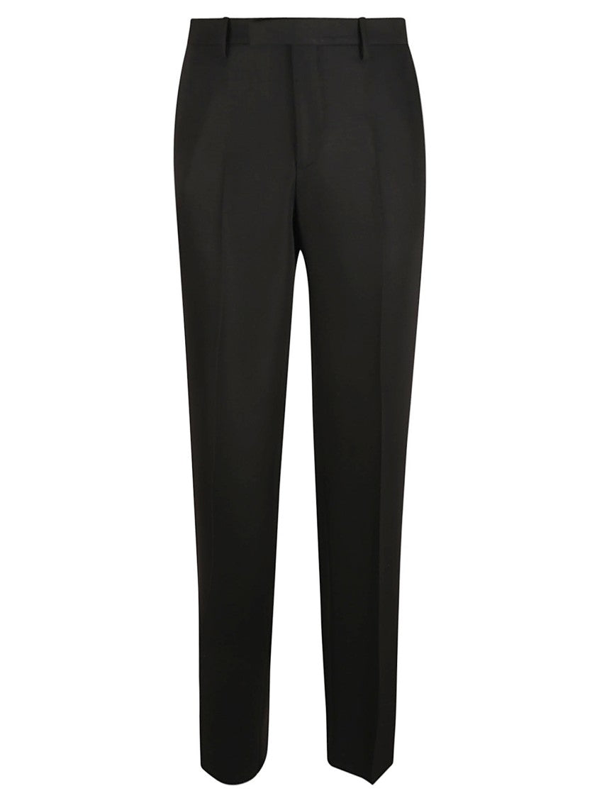 Off-White Tailored Black Trousers With Structured Waistband