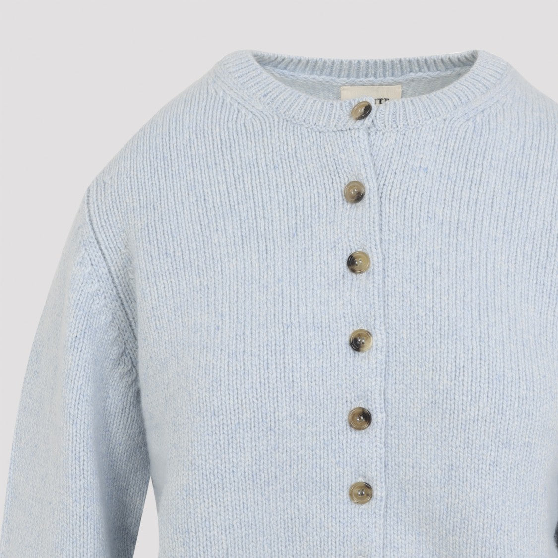 Khaite Light Blue Cashmere Sweater