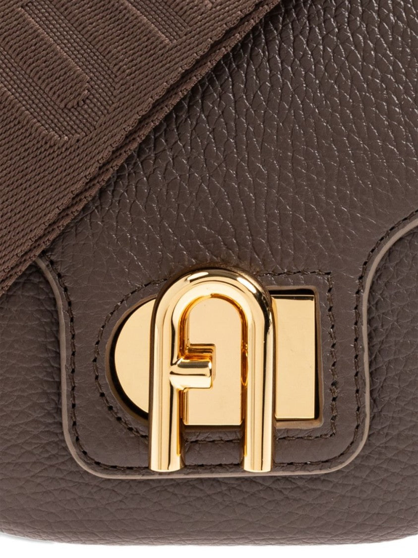 Furla Compact Crossbody Bag With Rounded Flap Closure