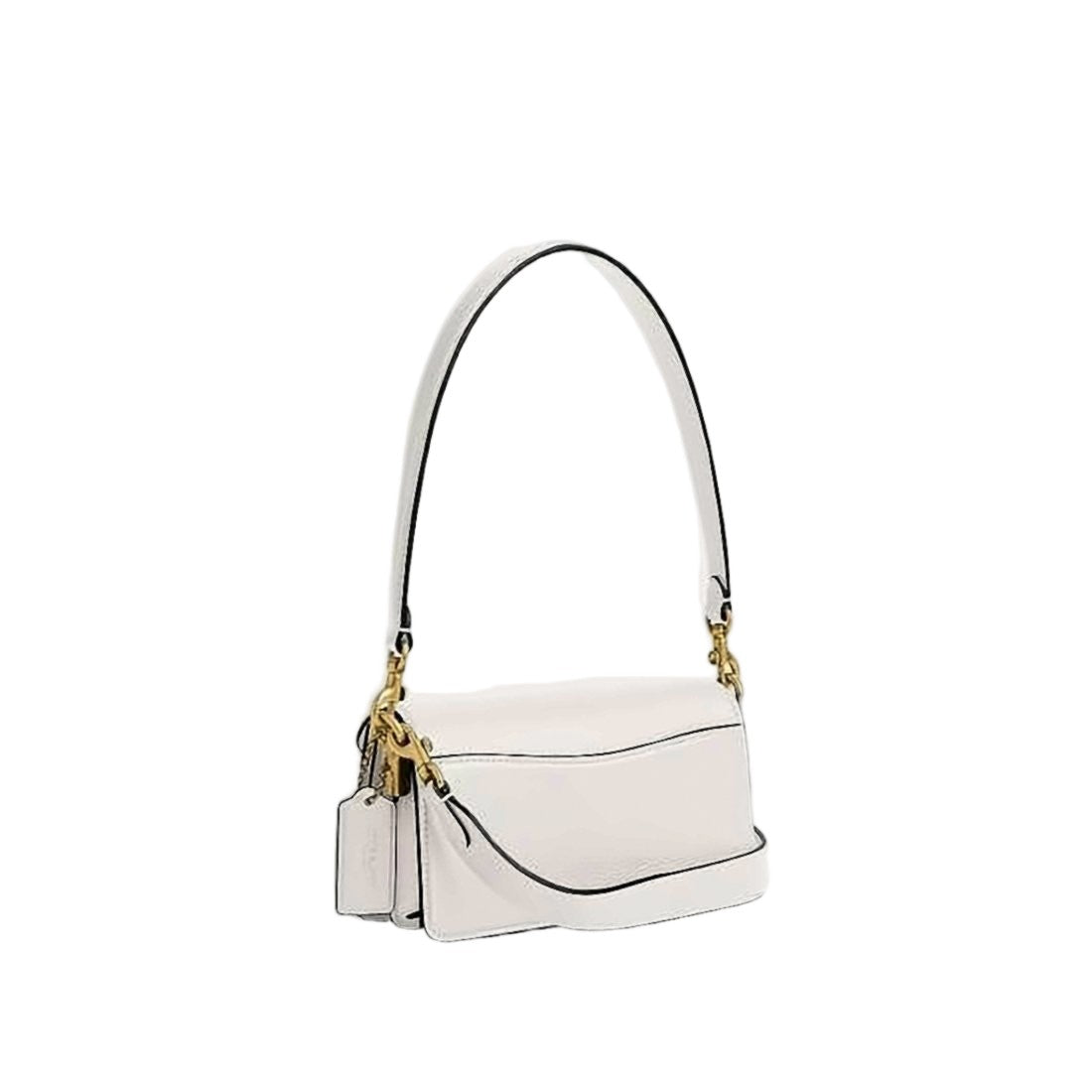 Coach Structured Crossbody Bag With Gold-Tone Clasp