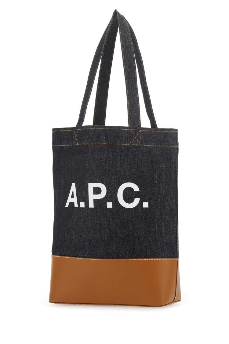 A.P.C. Dark Blue Denim Handbag