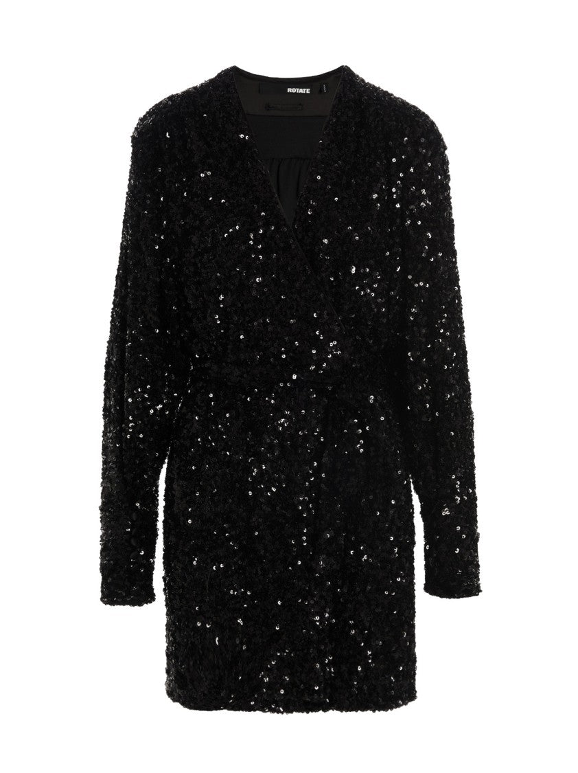 Rotate Birger Christensen All-Over Sequin Minidress With Wallet Style