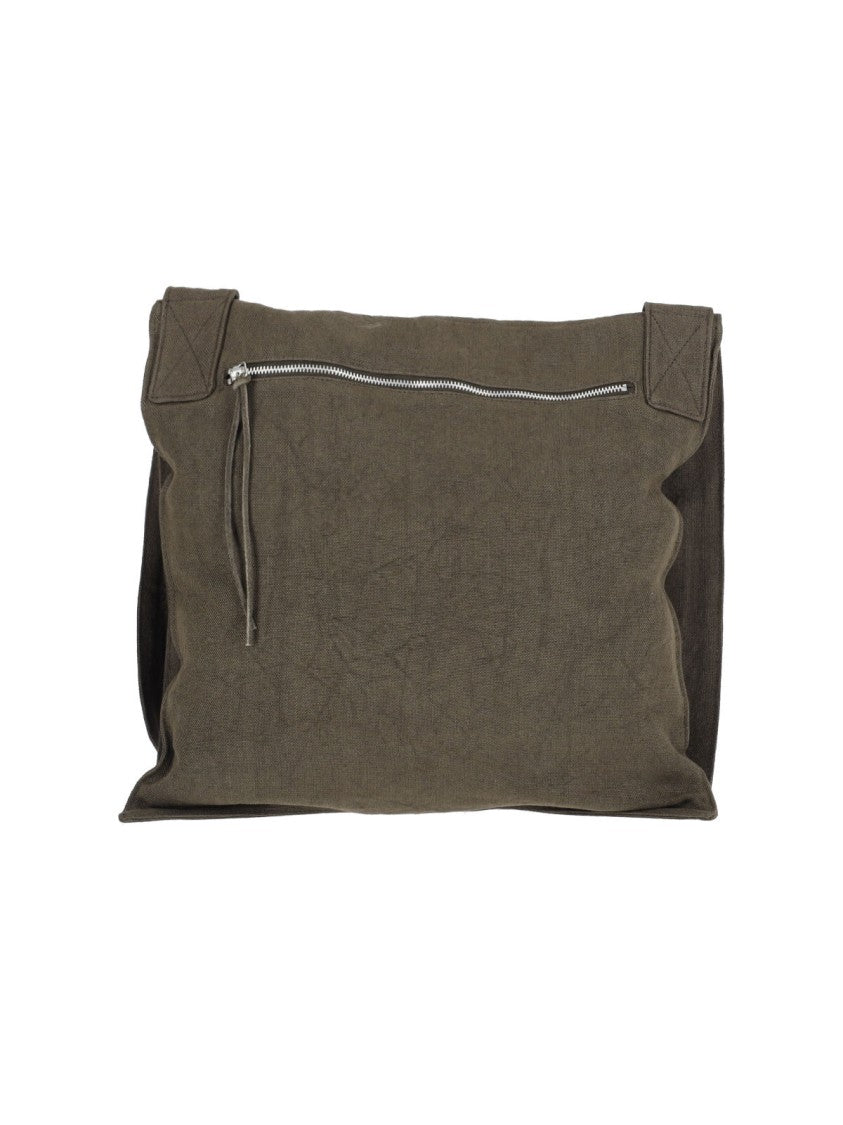 Our Legacy Brown Grande Slack Linen Shoulder Bag