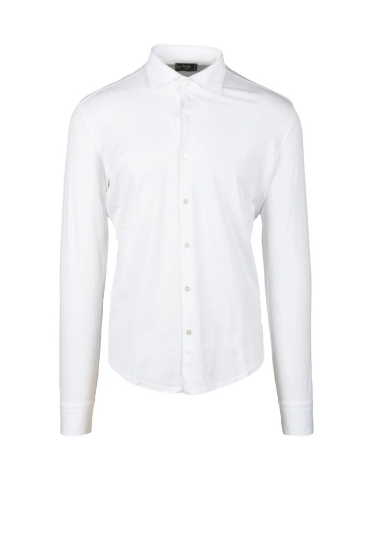 Fama White Traditional Cotton Shirt