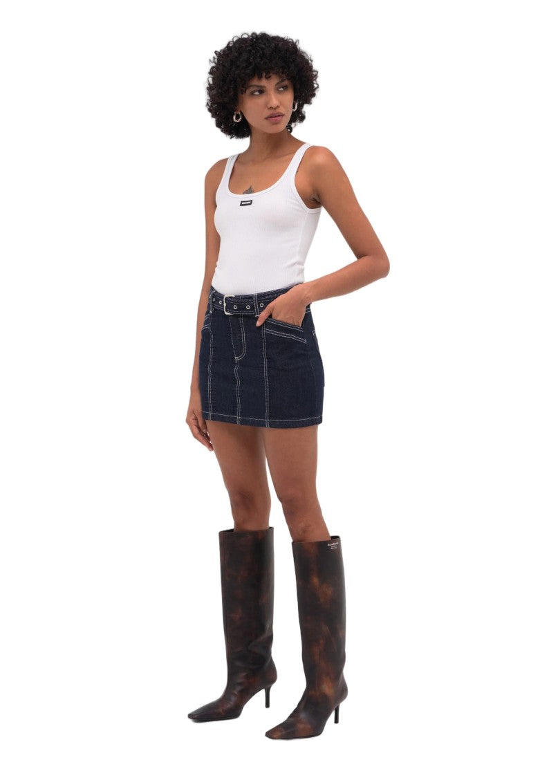 Wrstbhvr Leandra Denim Skirt