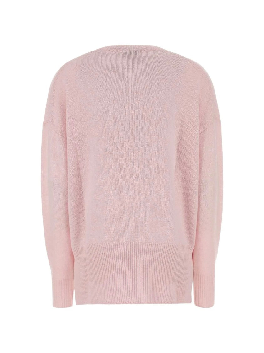 Jil Sander Pastel Pink Cashmere Crewneck Sweater