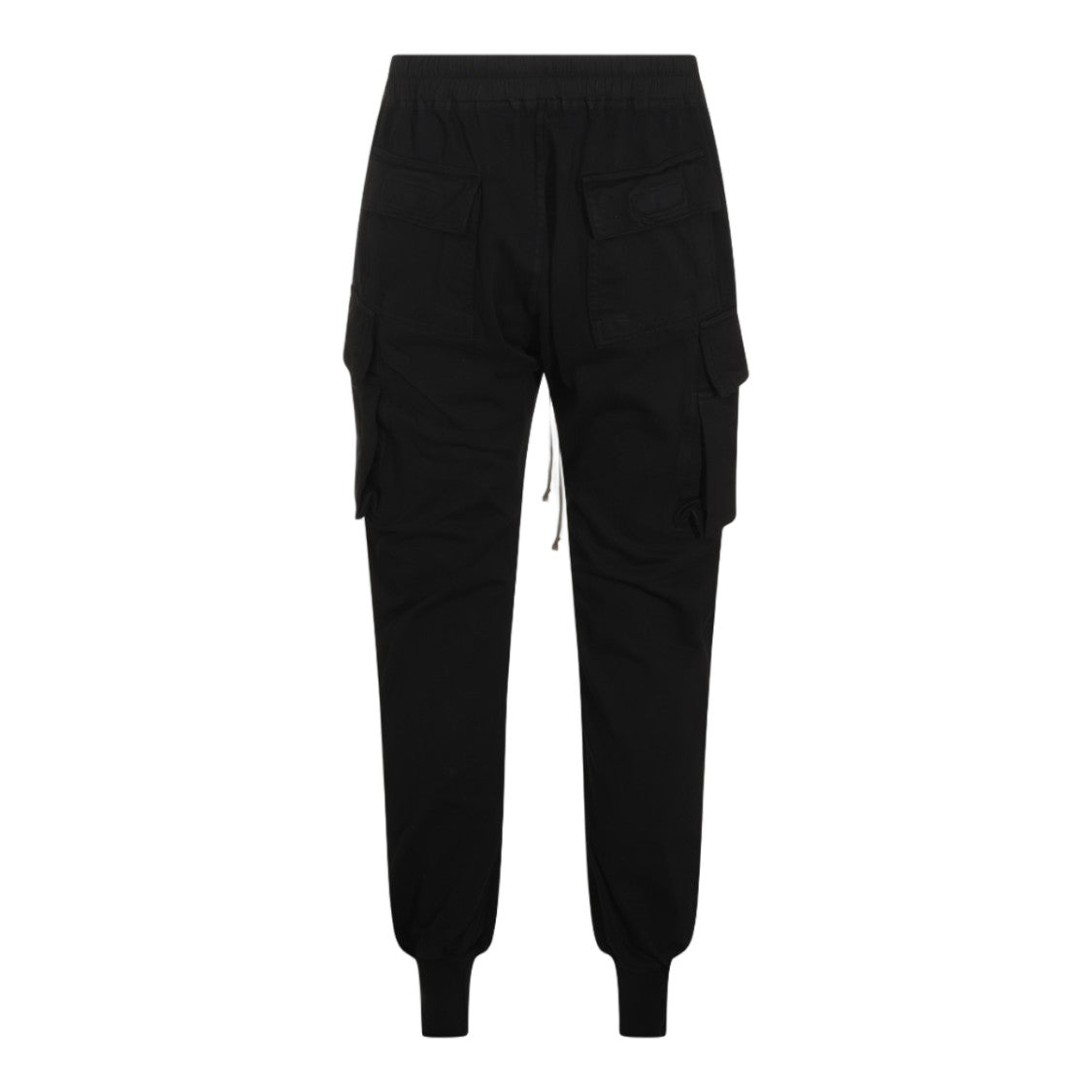 Drkshdw By Rick Owens Slim Tapered Trousers With Ribbed Cuffs And Contrast Drawstrings