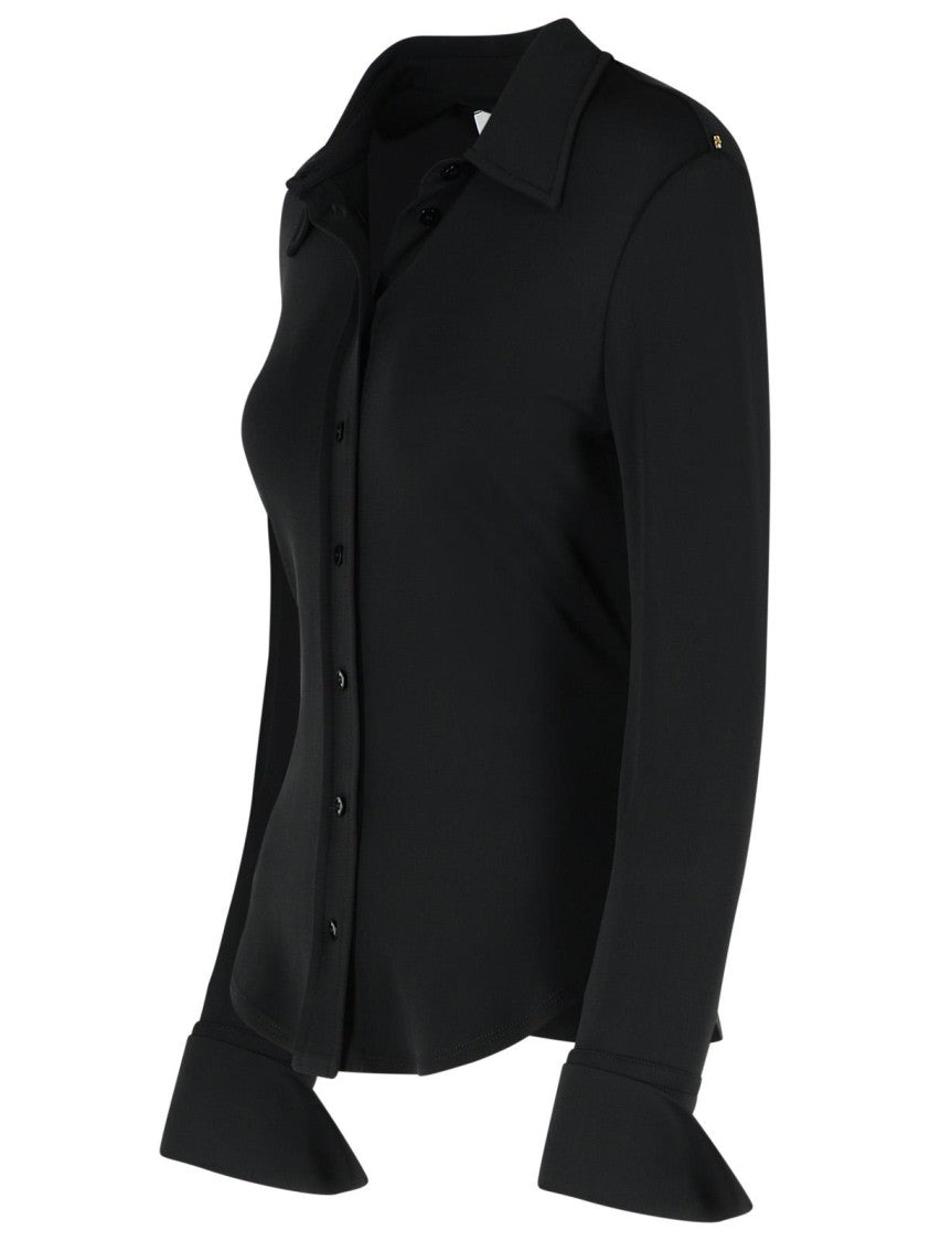 Sportmax Candido' Black Viscose Polo Shirt