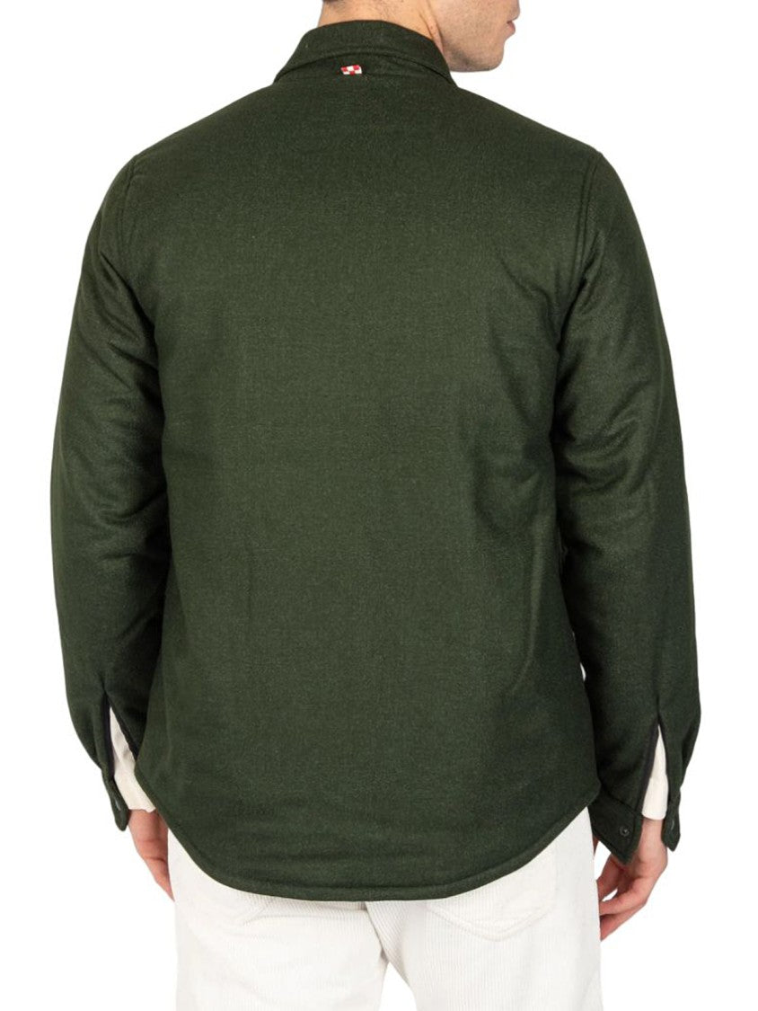 Mc2 Saint Barth Dark Green Button-Up Jacket