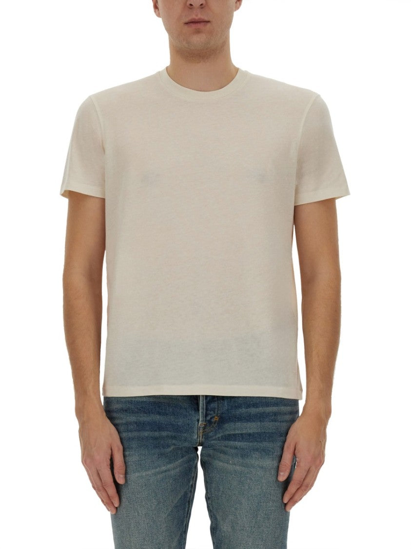 Tom Ford Crew Neck T-Shirt In Lightweight Fabric