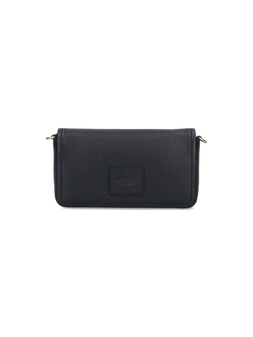 Marc Jacobs Black The Leather Hammered Crossbody Bag