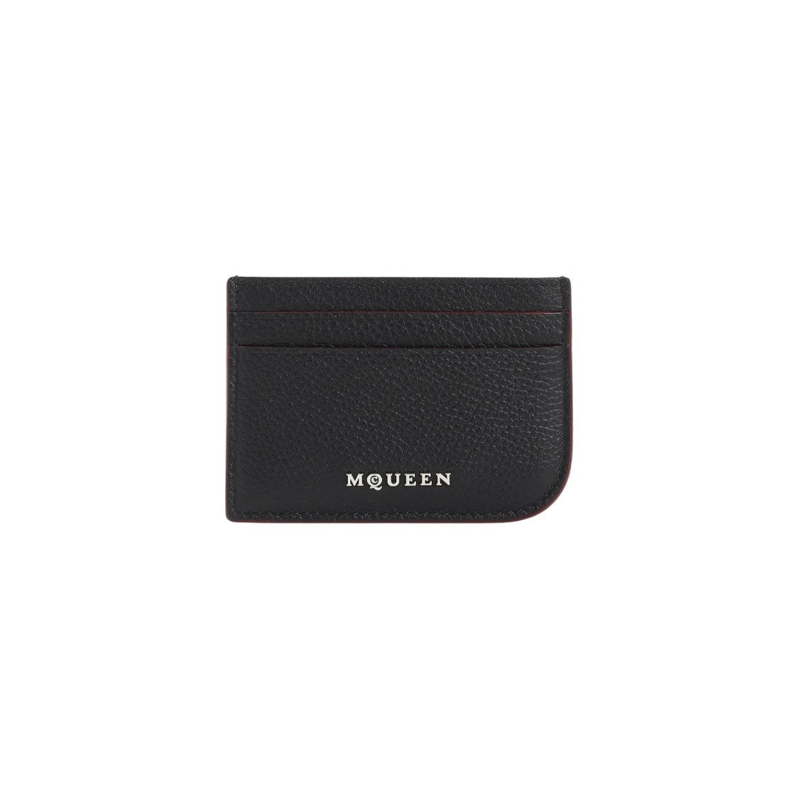 Alexander Mcqueen Textured Black Calf Leather Wallet