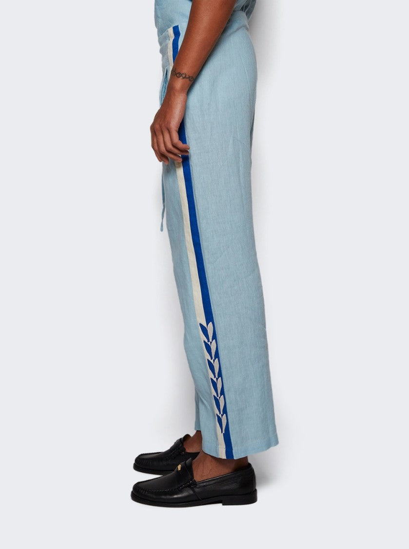Bode Seedling Stripe Pajama Pants - Blue