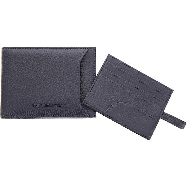 Emporio Armani Textured Leather Bi-Fold Wallet