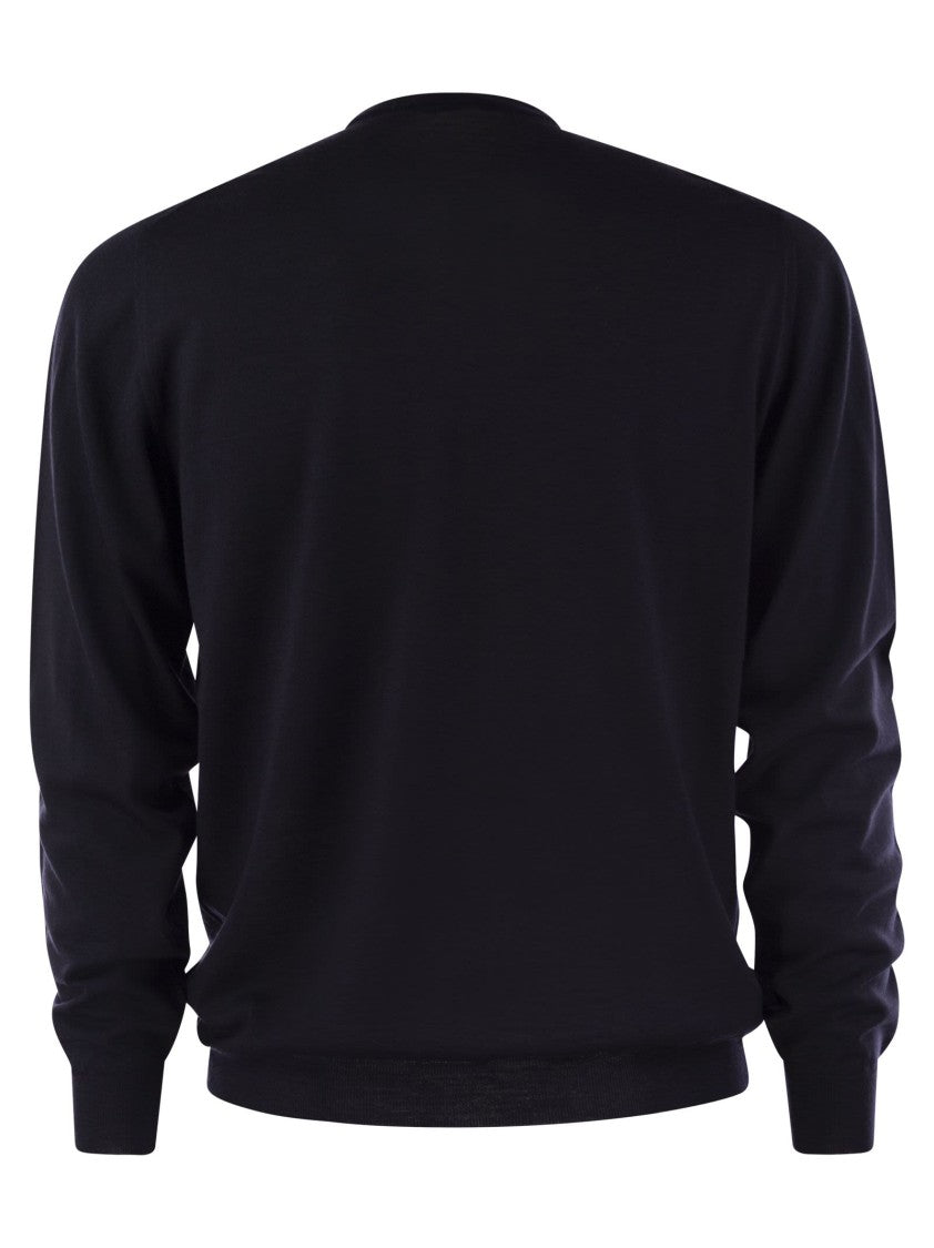 Fedeli Crew-Neck Sweater In Virgin Wool