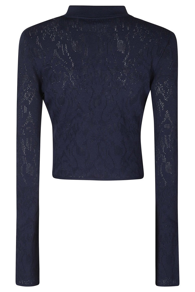 Dondup Tribal Jacquard Slim-Fit Viscose-Blend Cardigan