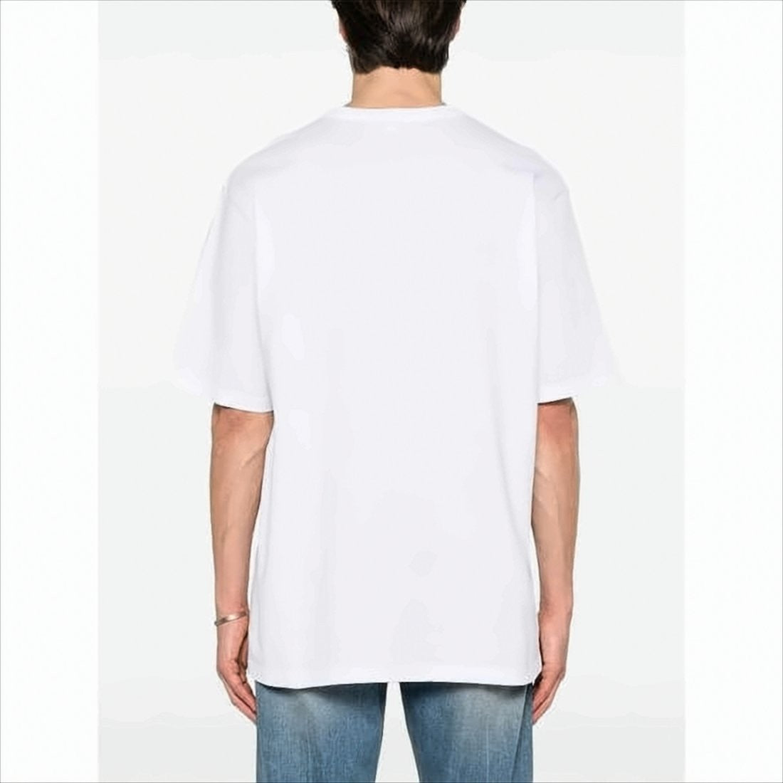 Alexander Mcqueen Graphic White T-Shirt With Gothic Print