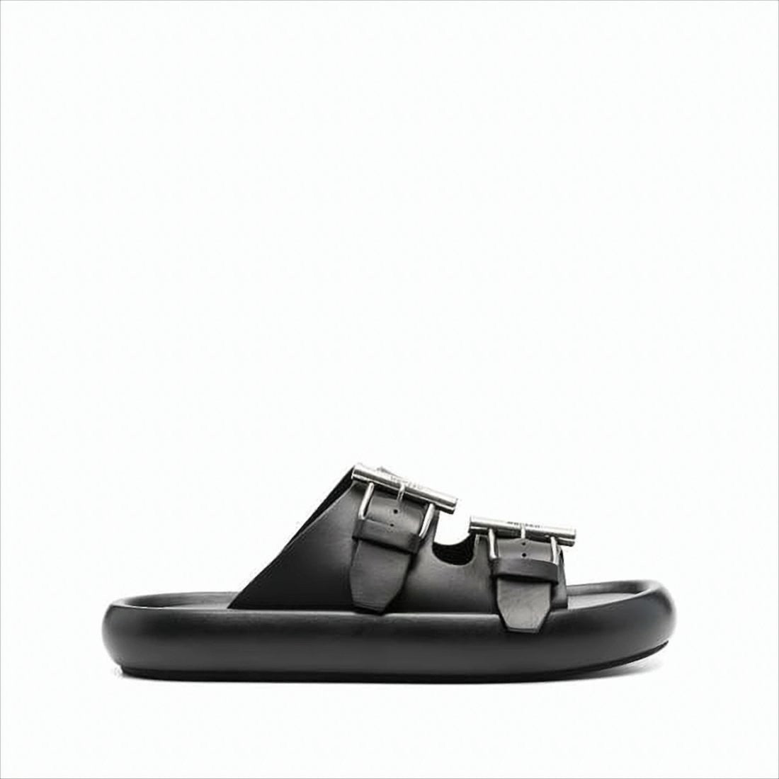 Alexander Mcqueen Padded Sole Sandals With Statement Buckles