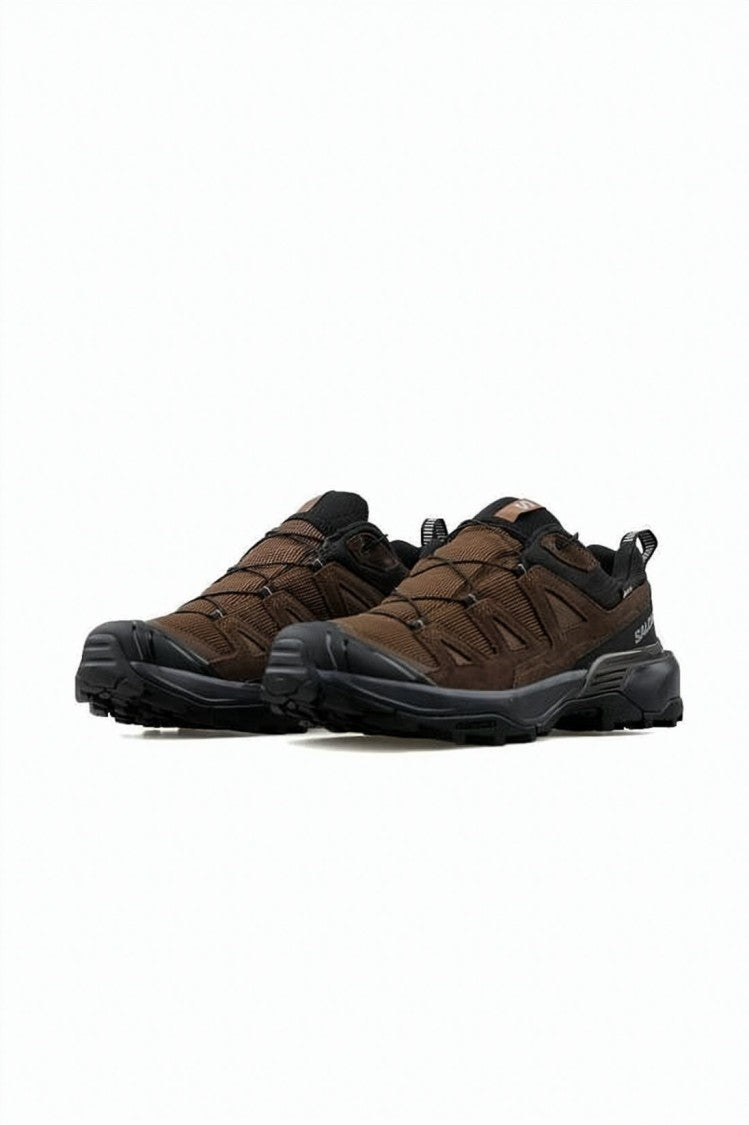 Salomon Low-Profile Brown Sneakers With Textured Rubber Sole