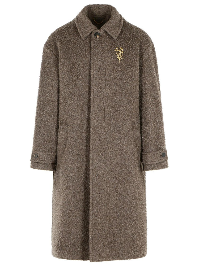 Golden Goose Brown Wool And Mohair Coat