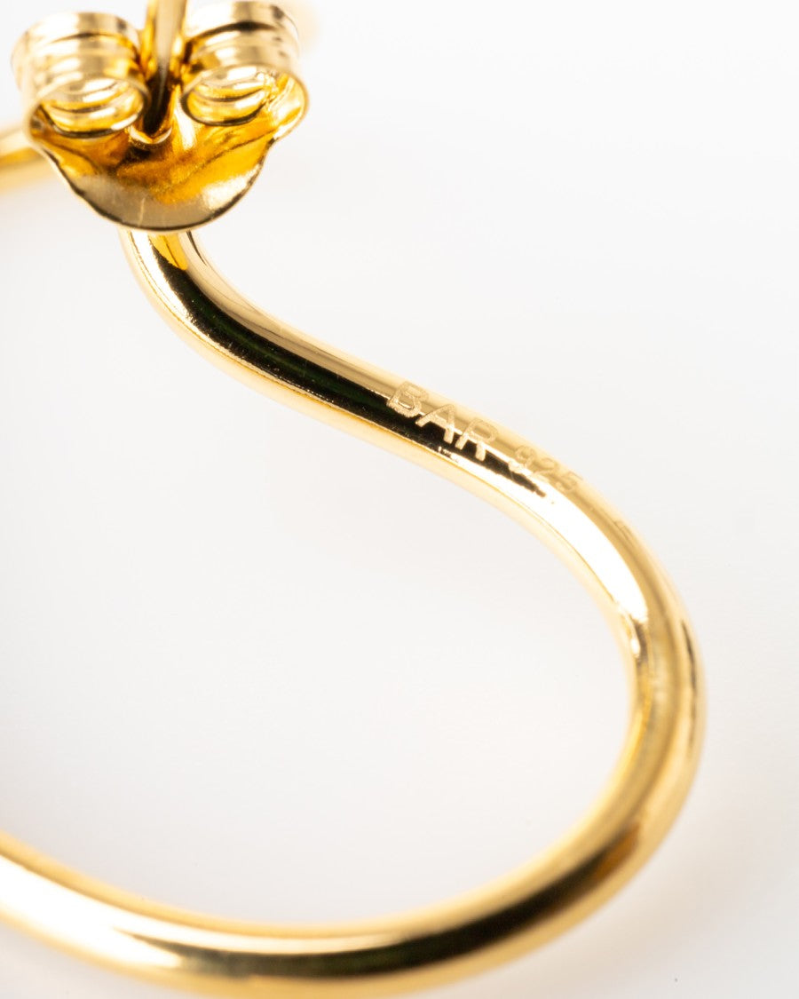 Bar Jewellery Dancing Hearts Earrings – Gold-Plated Silver