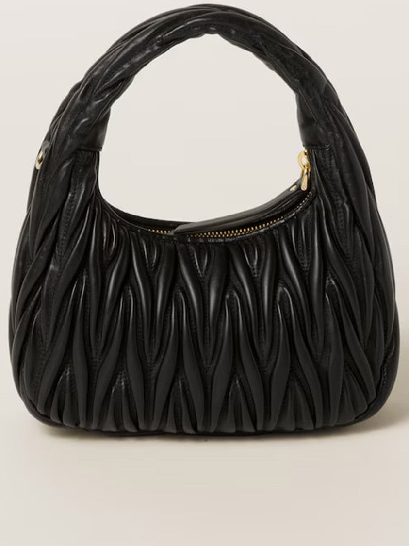 Miu Miu Hobo Wander Matelassé Lambskin Bag