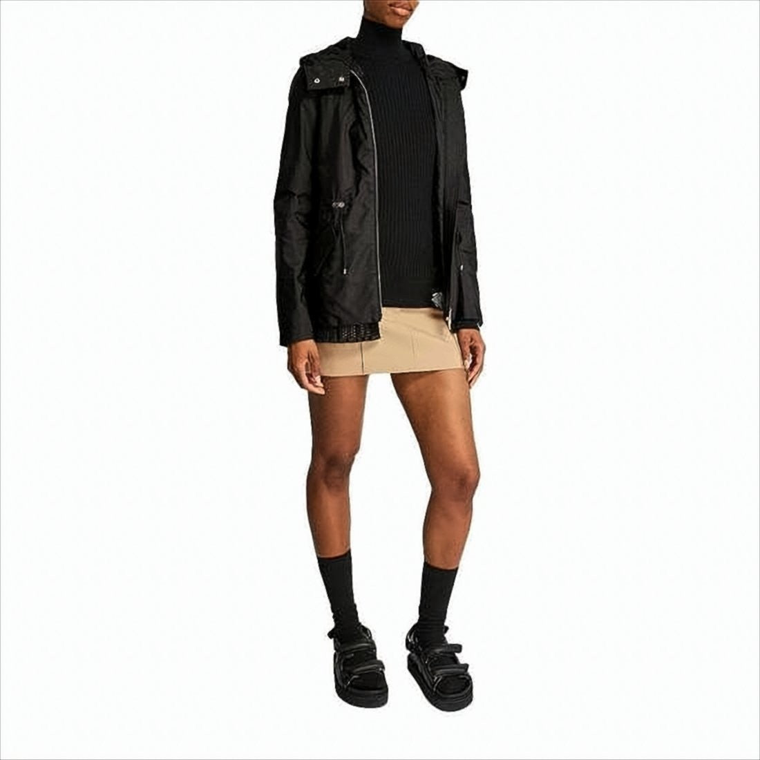 Moncler Lightweight Black Moncler Jacket With Hood