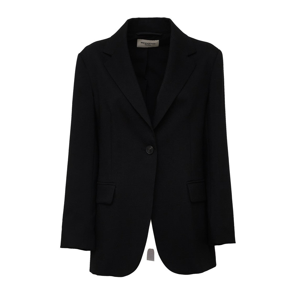 Max Mara Asta Single-Button Natural Stretch Wool Blazer