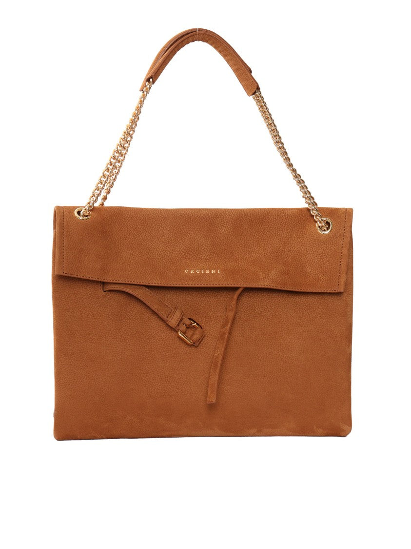 Claudio Orciani Midi Sveva Venus Nabucco Nubuck Leather Shoulder Bag