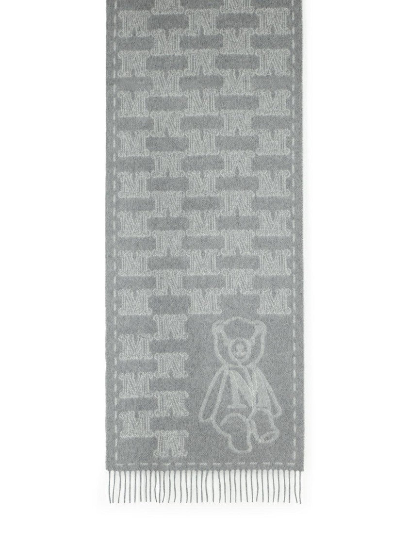Max Mara Grey Cashmere Scarf