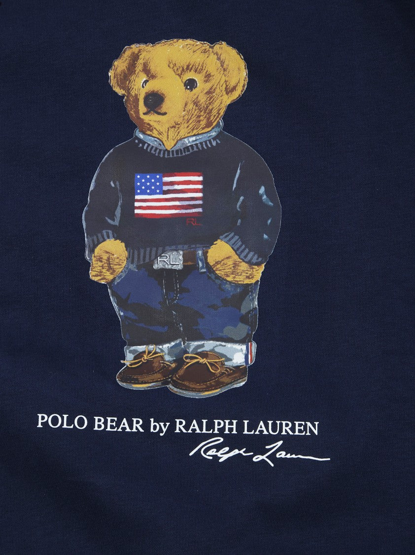 Polo Ralph Lauren Navy Graphic Bear Pullover Sweatshirt