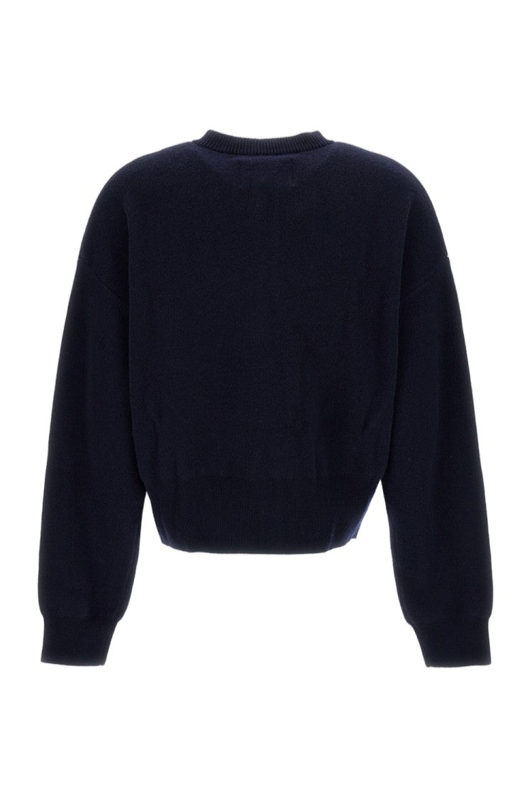 Extreme Cashmere Navy Blue N.478 Xtra Fun Cashmere Zip Cardigan