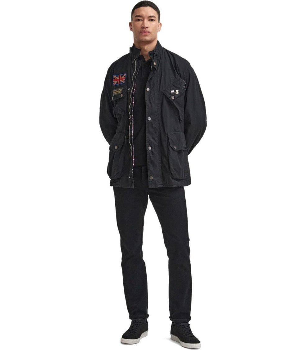 Barbour International Steve Mcqueen 60Th Anniversary Wax Black Jacket