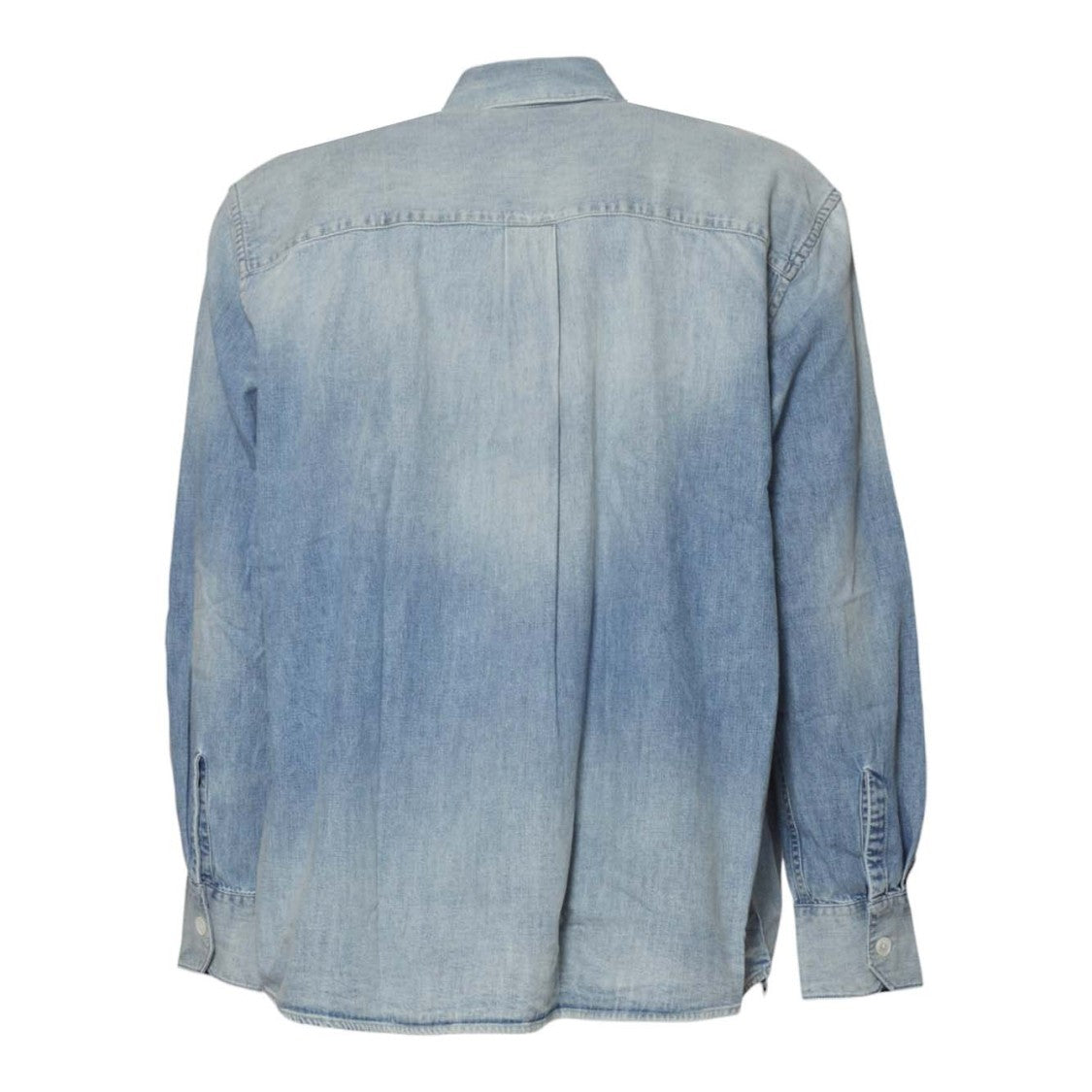 Our Legacy Faded Denim Shirt With Classic Button-Up Design And Chest Pocket