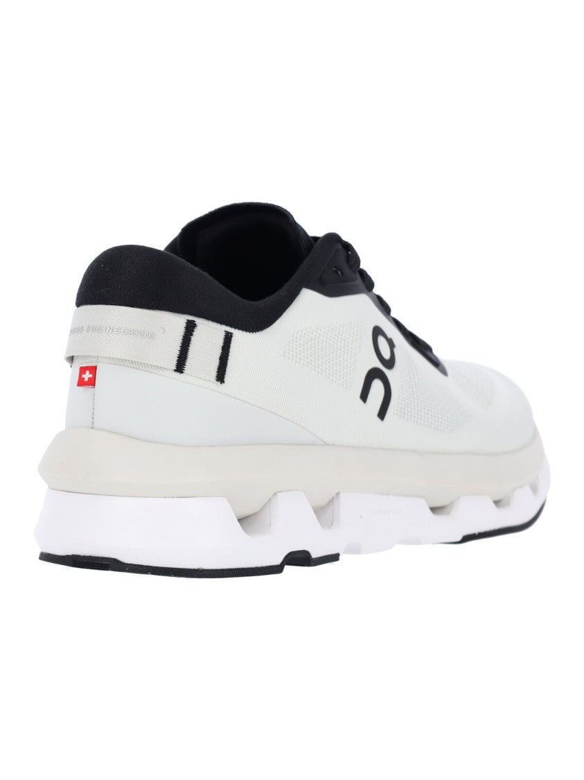 On White Cloudzone Minimalist Fabric Sneakers