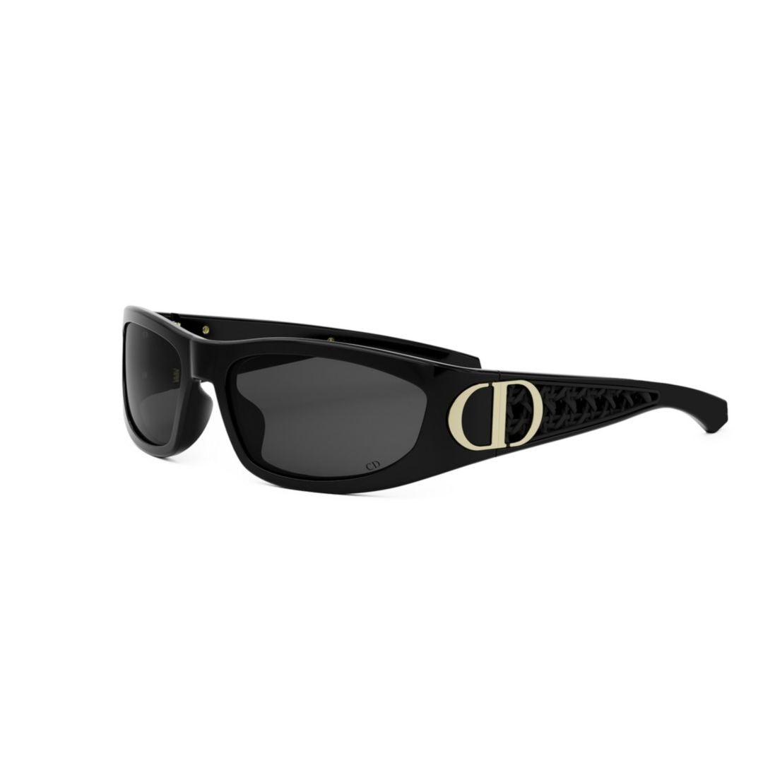 Dior Glossy Black Verydior S3i Rectangular Sunglasses