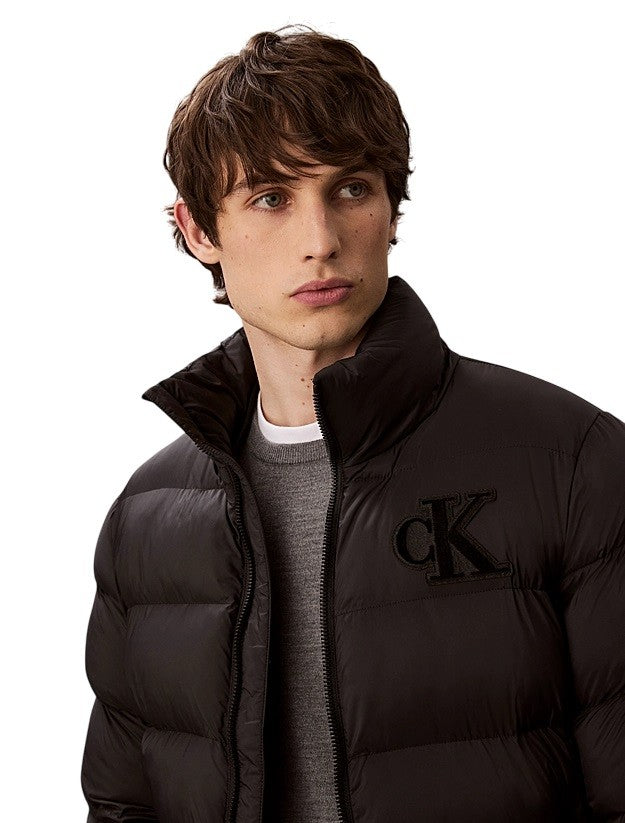 Calvin Klein Padded Waterproof Coat With Monogram Detail