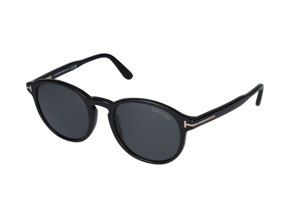 Tom Ford Round Frame Sunglasses With Subtle Metallic Accents