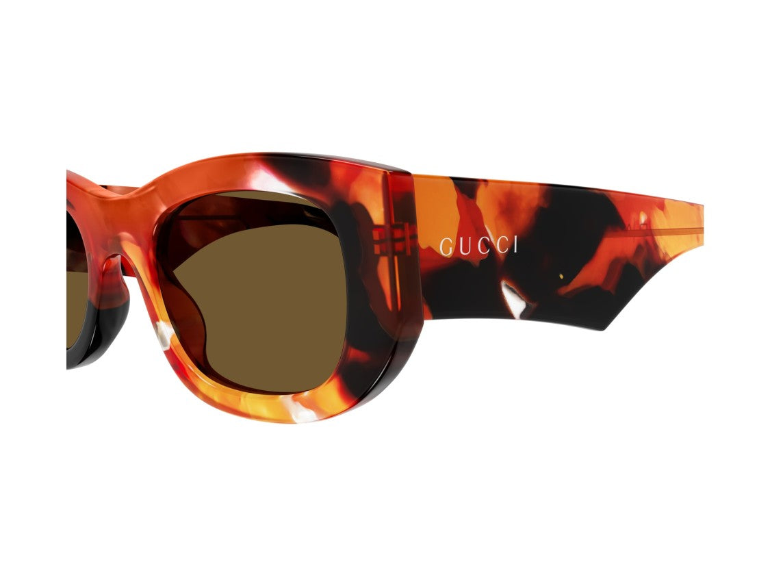 Gucci Gg1627s Tortoiseshell Bold Oversized Sunglasses