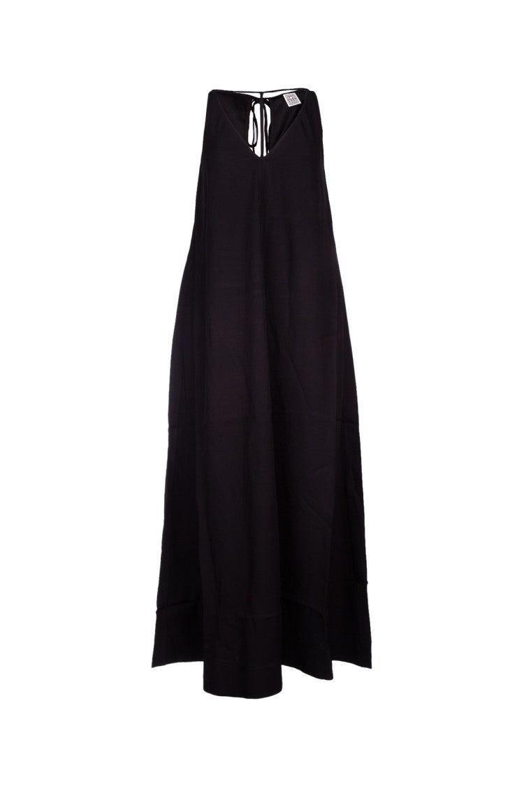 Totême T-Strap Crepe-Back Satin Dress