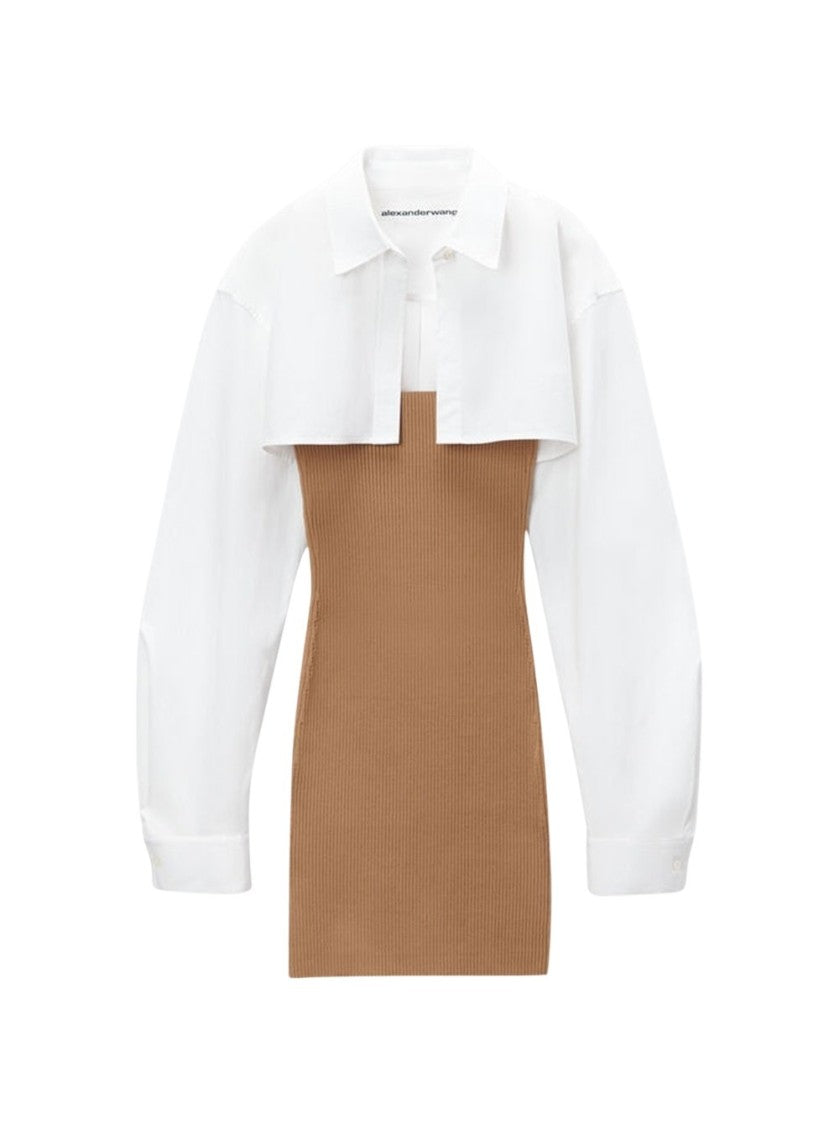 Alexander Wang Pre-Styled Cropped Cami And Button Up Dress